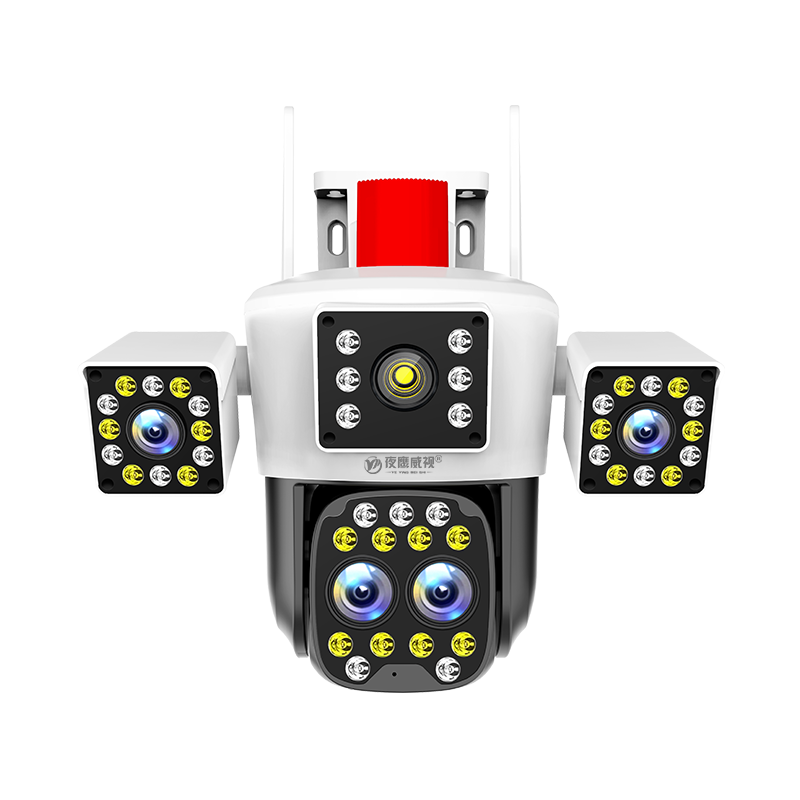 4 - lens 10 - times zoom 360 - degree panoramic high - definition outdoor camera
