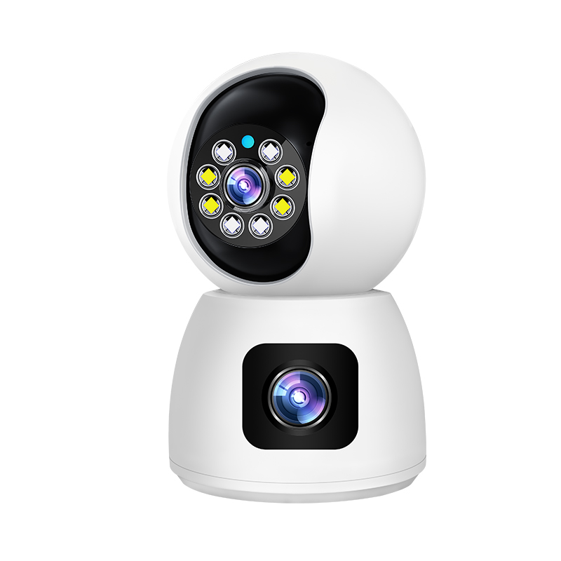 Dual cameras and dual recording, ultra-clear monitoring for home, kids and the elderly.